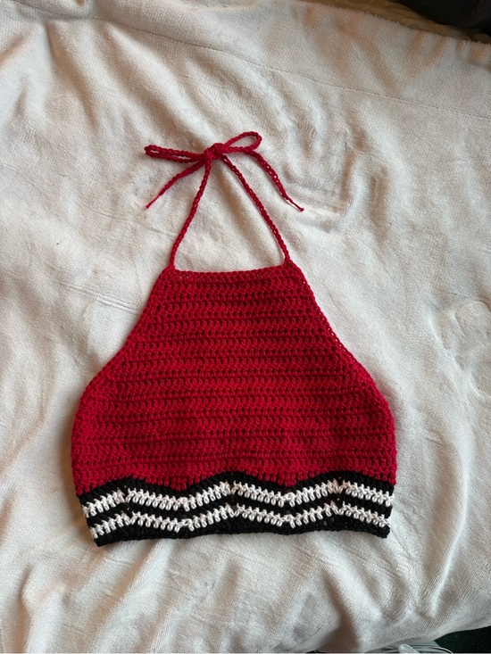 Tops - 🍒 Twin Peaks Red Room inspired crochet halter top 🍒
